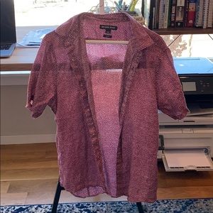 Michael Kors size L slim fit short sleeve shirt